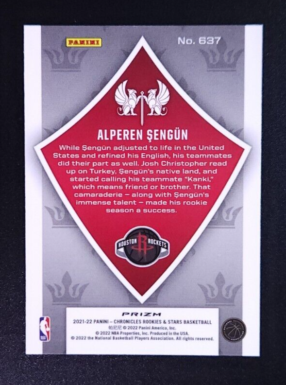 2021-22 Panini Chronicles - Crusade Silver #637 Alperen Sengun