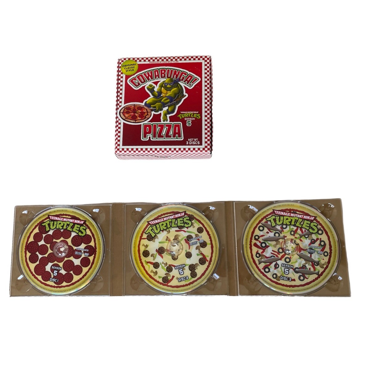 Teenage Mutant Ninja Turtles Season 5 DVD, 3-Disc Set Cowabunga