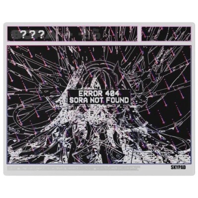 SKYPAD ERROR 404 SORA NOT FOUND Full Glass Mouse Pad Limited