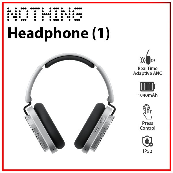 NOTHING Headphone (1) WHITE Wireless BT Active Noise Cancellation