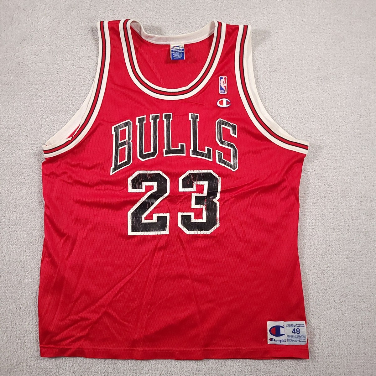 Vtg Michael Jordan #23 Jersey Mens Size 48 Chicago Bulls Champion