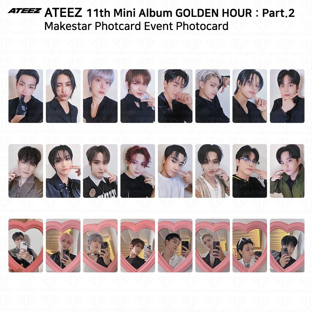 ATEEZ 11th Mini Album Golden Hour Part.2 Makestar Photocard Event
