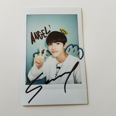 KIM SAMUEL SIGNED POLAROID KPOP RARE AUTOGRAPHED 1PUNCH X1 ONE
