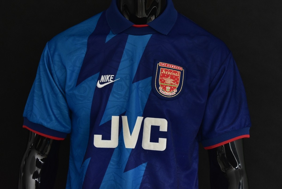 GUNNERS 1995-96 Nike Arsenal FC Away SS Shirt SIZE S (adults