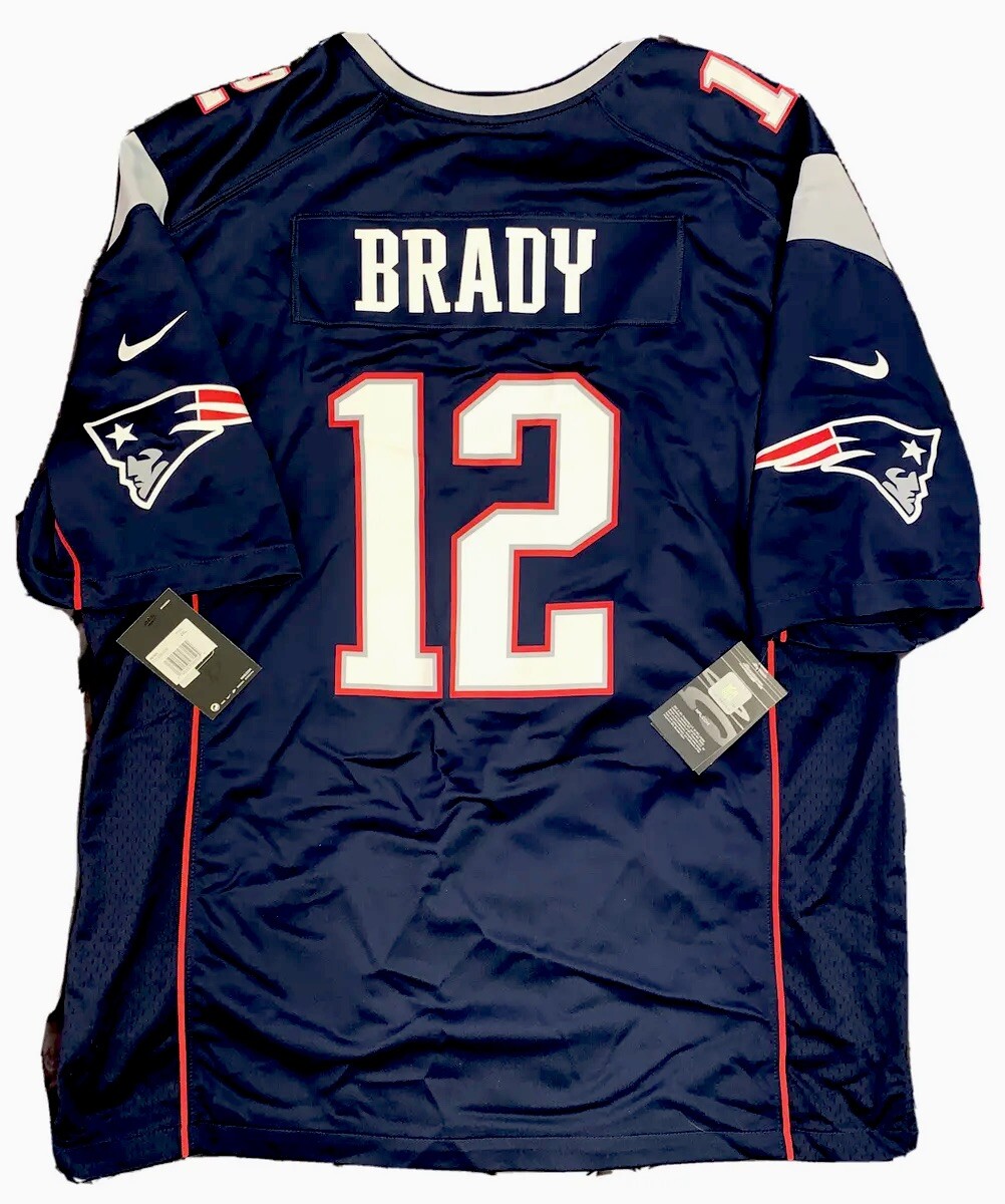 New Tom Brady Mens 2X New England Patriot Super Bowl 53 Nike