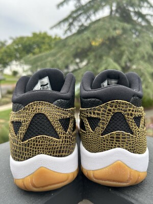 Nike Air Jordan Retro 11 XI IE Black Gum Croc Snakeskin Snake