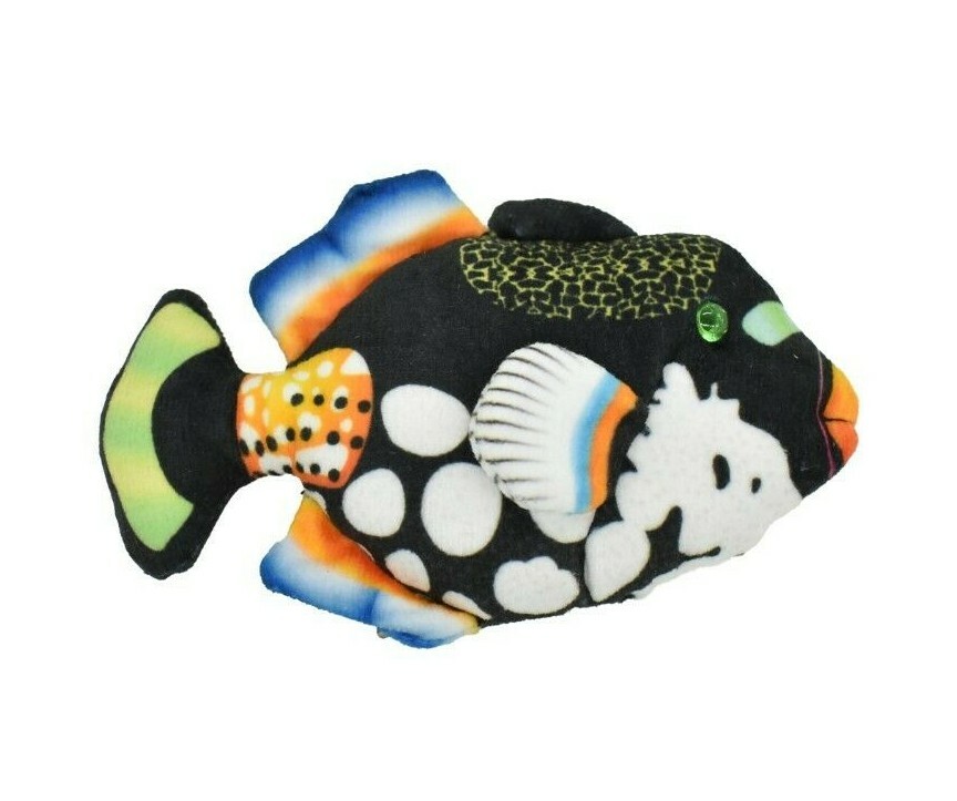 Triggerfish, Tropical Fish Magnet, Soft Stuffed Animal 5 1/2
