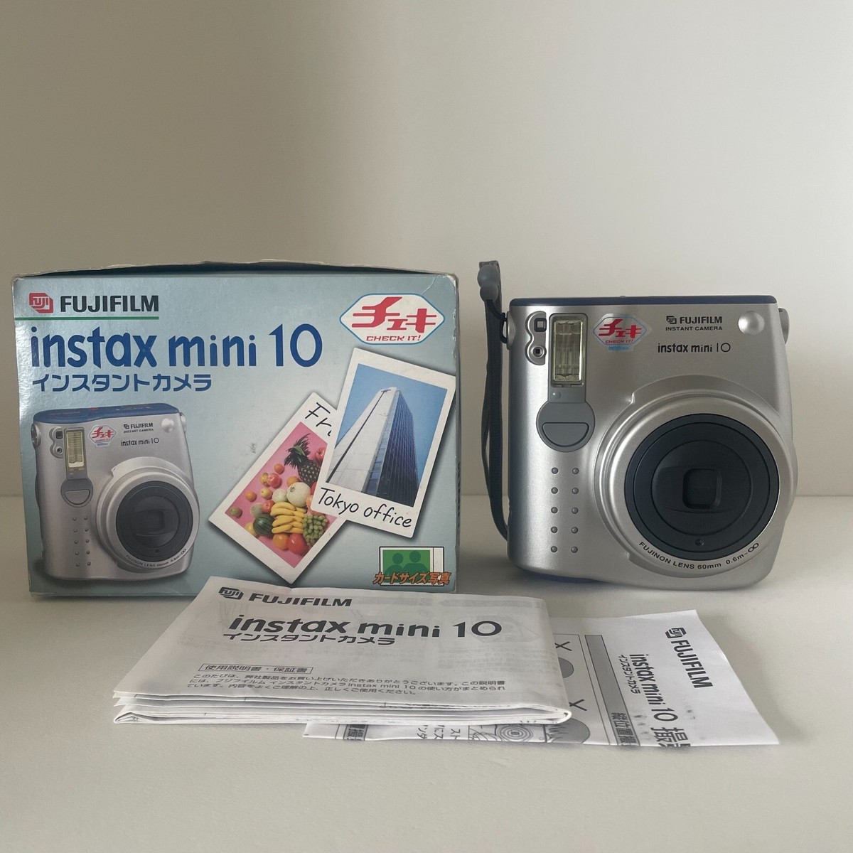 FUJIFILM Instax Mini 10 Instant Film Camera with Box & Manual