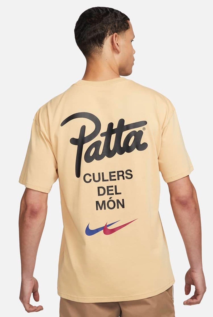 New Patta x Barcelona FC x Nike 'Culers del Mon' Tee Beige - Size