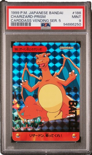 1977 Pokémon Charizard Carddass Prism Pocket Monsters - #006 - PSA