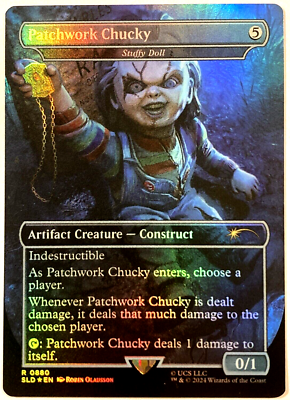 MTG Patchwork Chucky - Stuffy Doll FOIL Secret Lair Drop Series