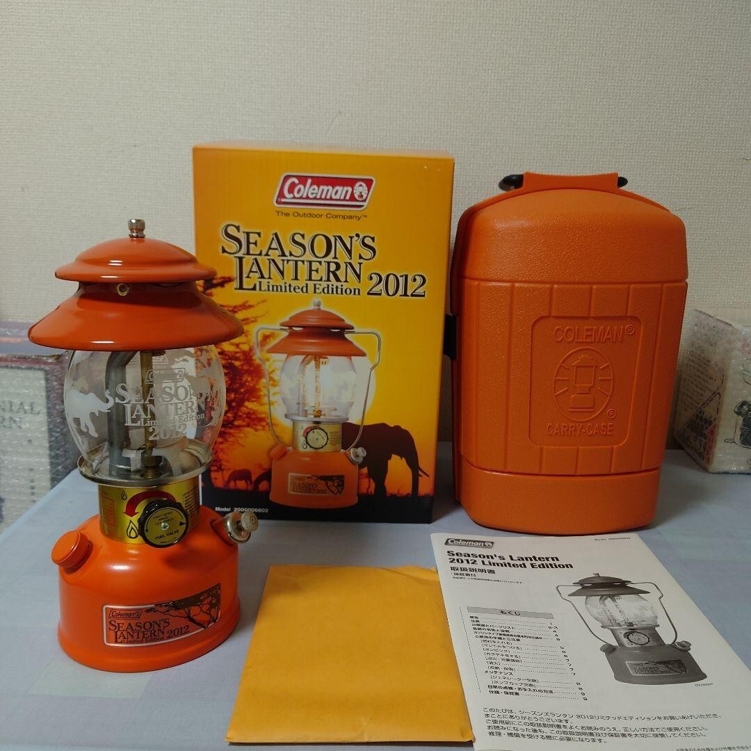 COLEMAN Season Lantern 2012 Orange White gasoline Japan Used | eBay