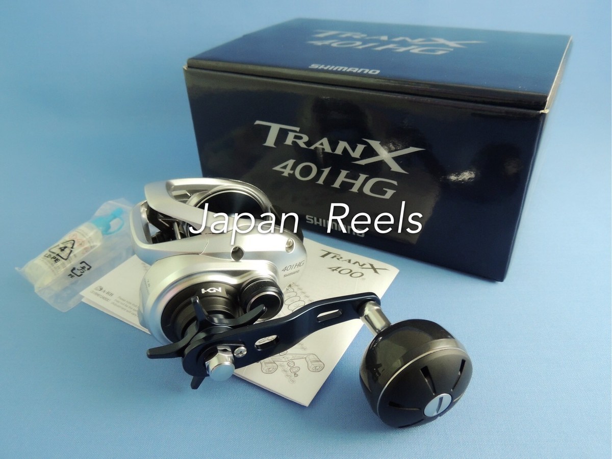 NEW SHIMANO TRANX 401 HG LEFT HANDLE REEL 7.6:1 *1-3 DAYS FAST