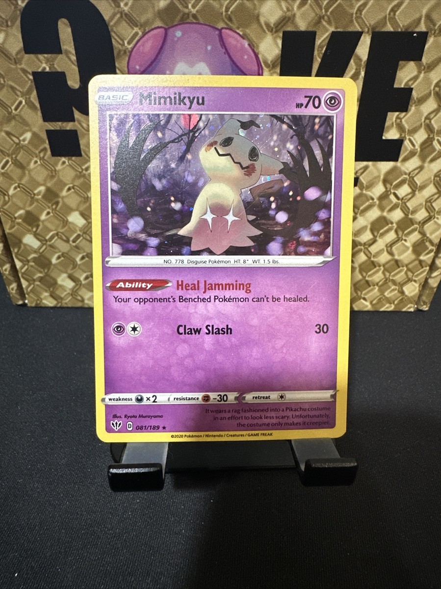 Mimikyu 081/189 Cosmos Holo Darkness Ablaze Pokemon TCG Card NM