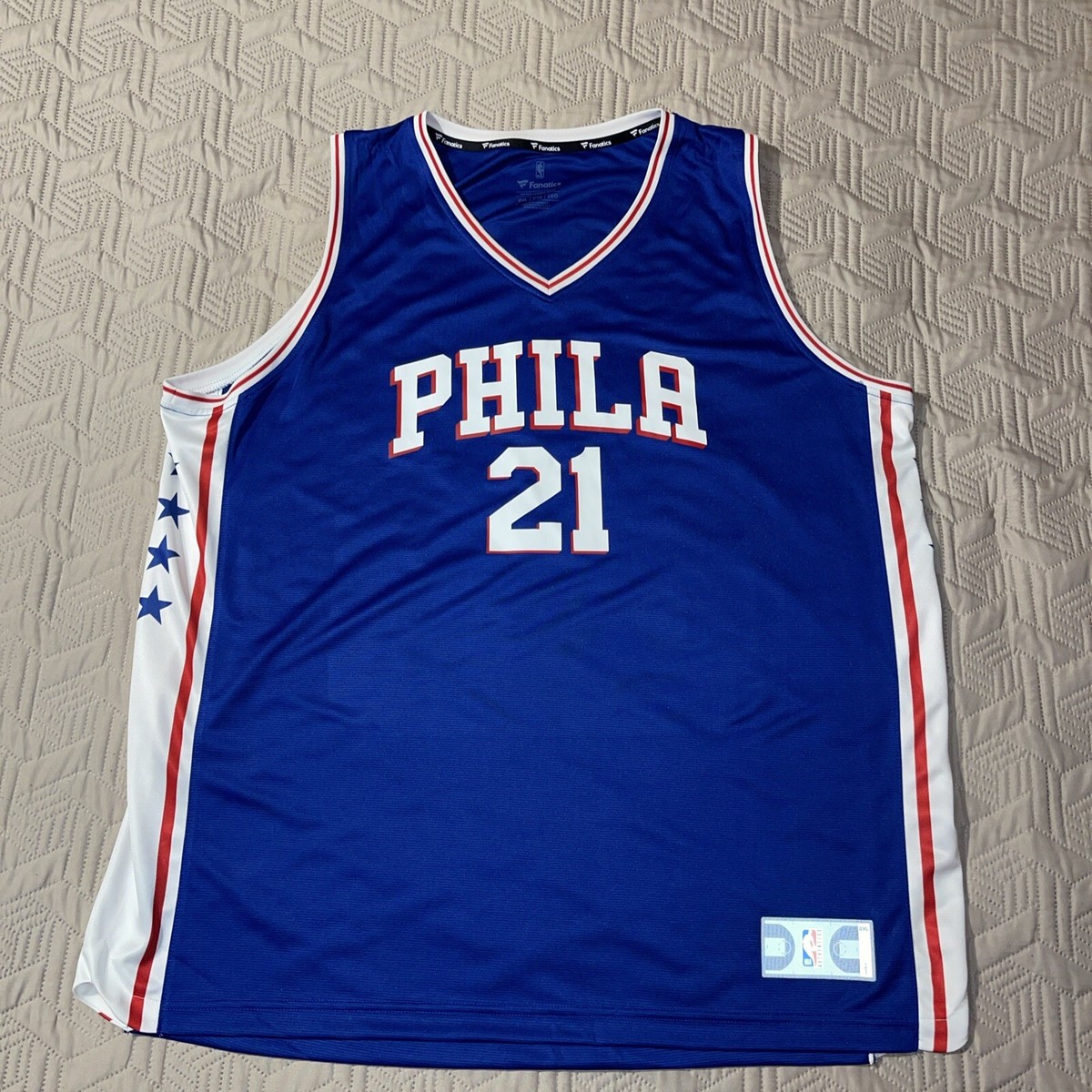 Philadelphia 76ers #21 EMBIID NBA Basketball Jersey By Fanatics
