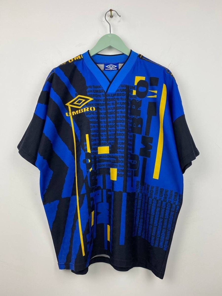 Vintage Umbro Pro Training Football Shirt Soccer Jersey 90s Inter