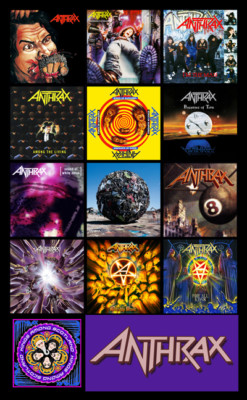 ANTHRAX album discography magnet (4.5