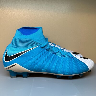 NIke Hypervenom Phantom III DF FG Soccer Cleat Blue ACC (860643