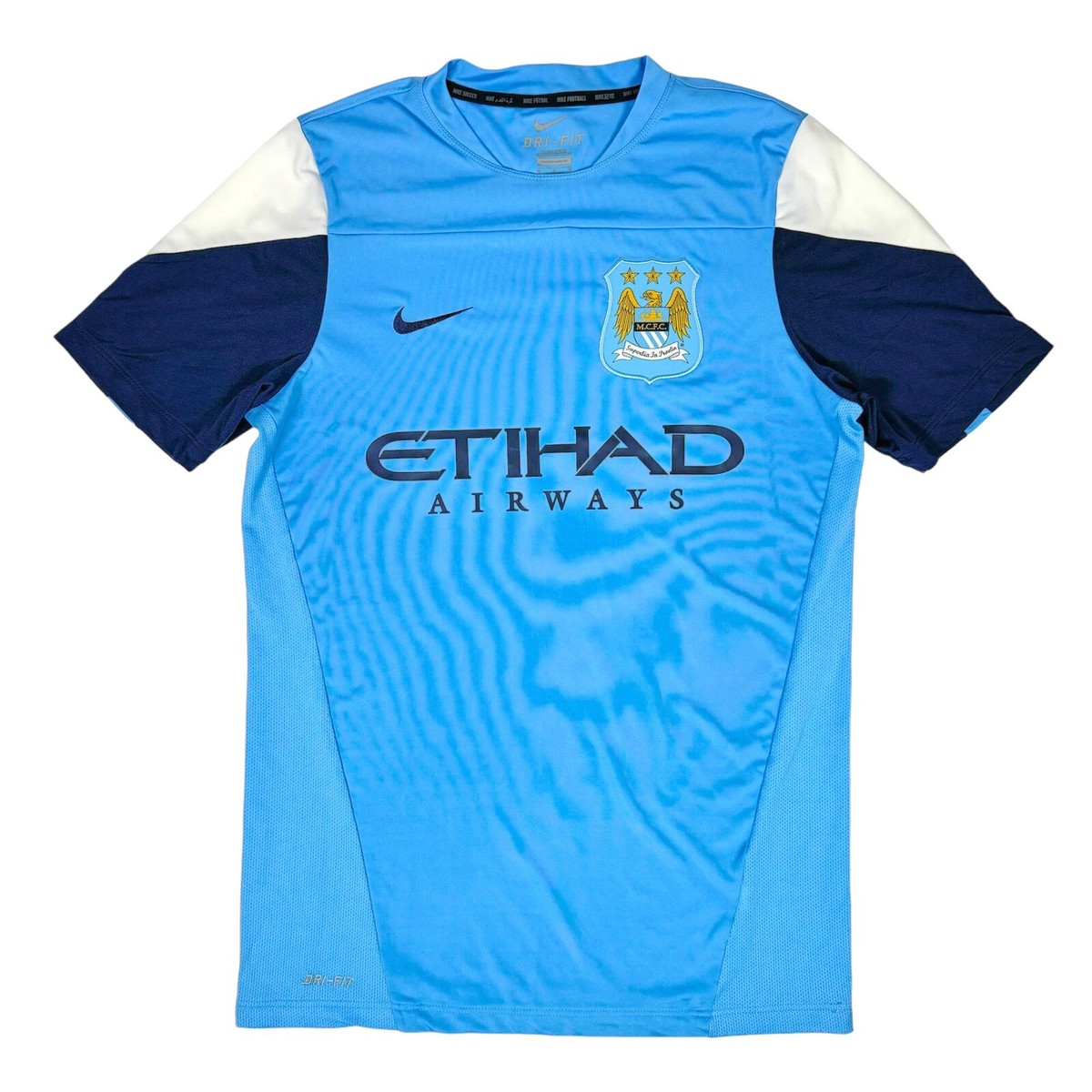 MANCHESTER CITY FC NIKE 2013 2014 TRAINING FOOTBALL JERSEY SIZE M