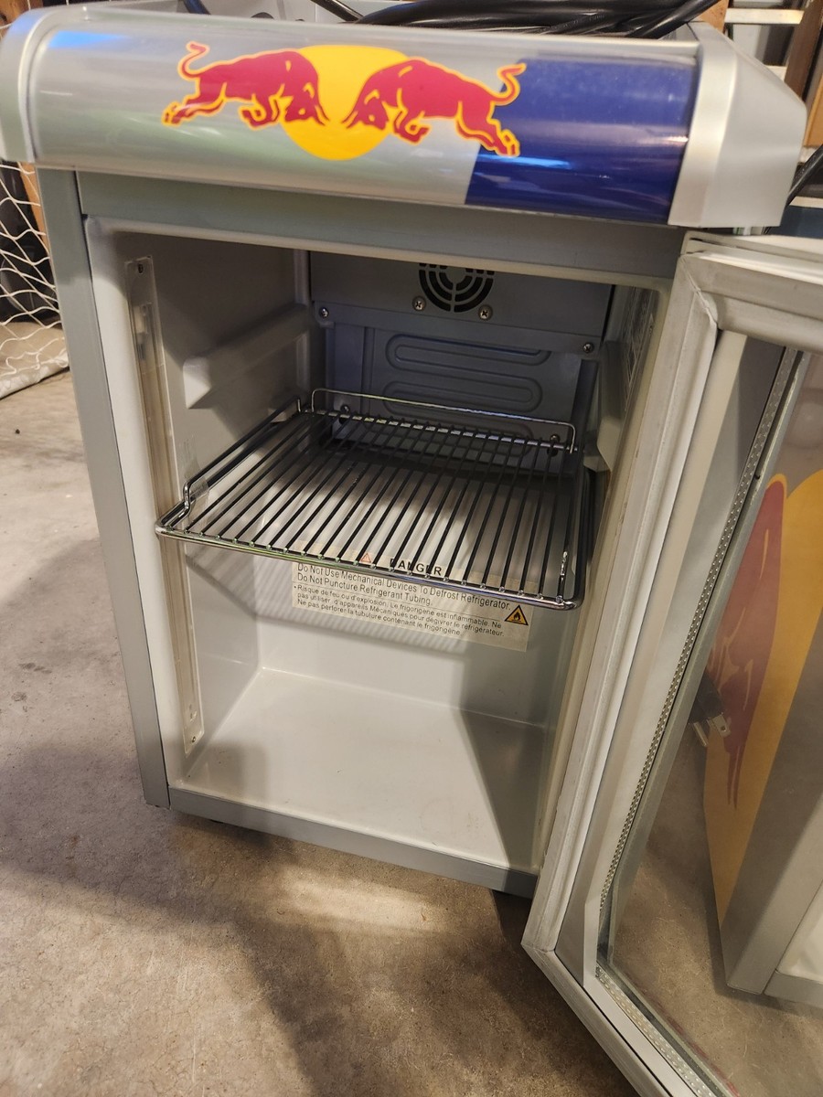 RED BULL 0.7 Cu Ft Free Standing Countertop Mini Fridge Model # RB