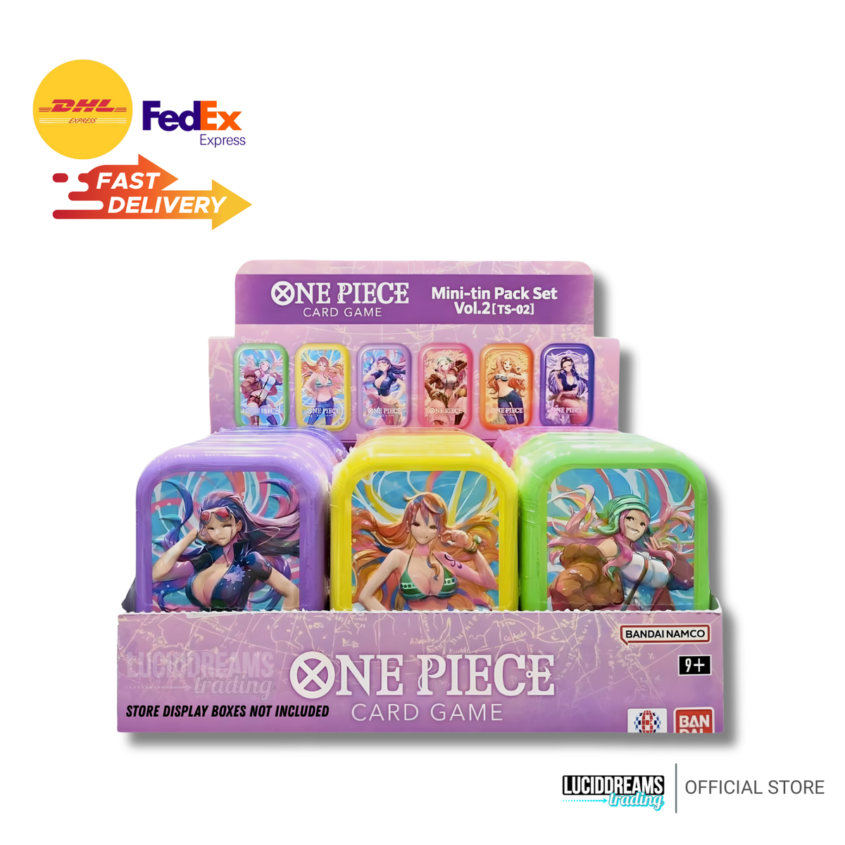 One Piece Card Game Mini-tin Pack Set Vol.2 Japanese Limited Set