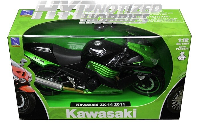 NEW RAY 1:12 2011 KAWASAKI ZX-14 GREEN 57433 | eBay