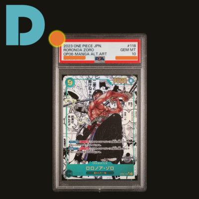 PSA 10 Roronoa Zoro (Manga Alt Art) OP06-118 SEC Wings of Captain