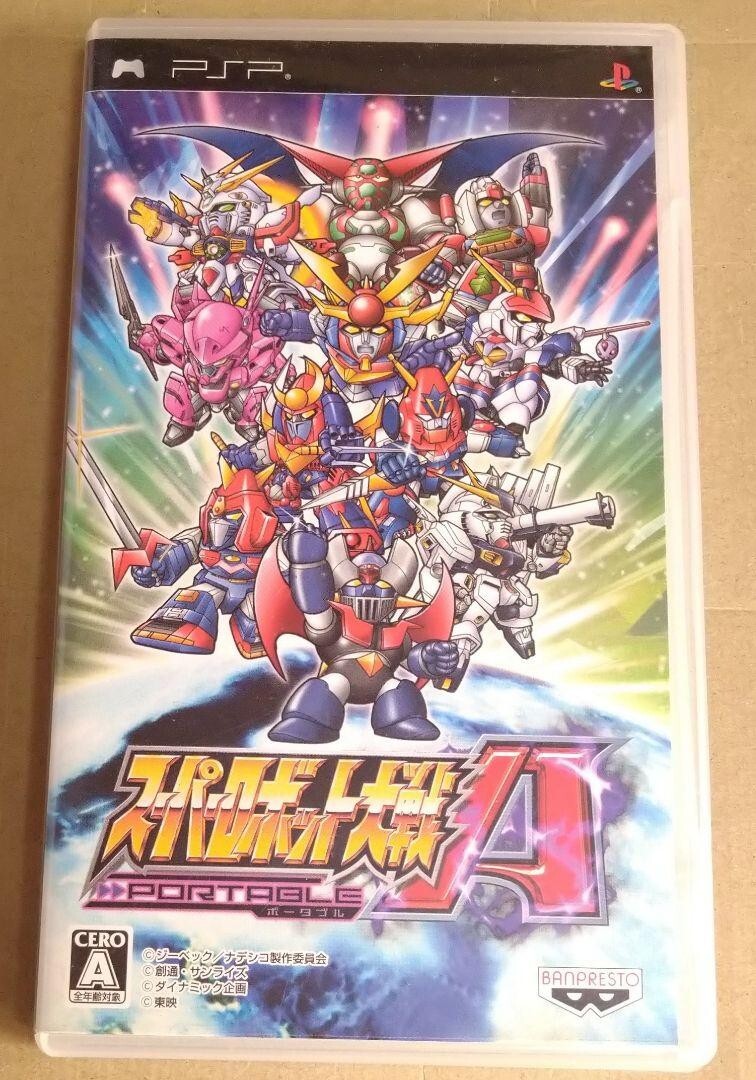 Sony PSP Super Robot Wars A Portable 2008 Japanese Games With Box