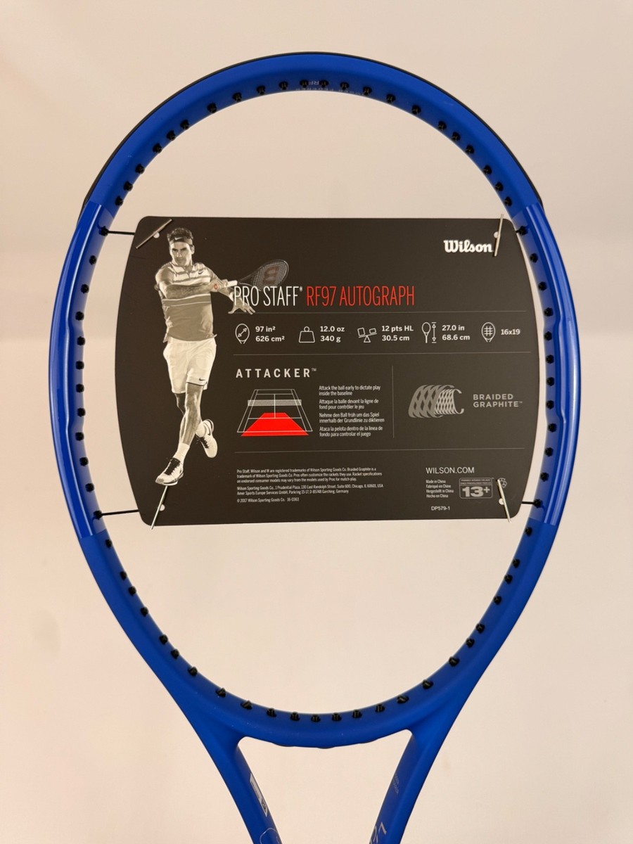 NEW Wilson Pro Staff RF97 Blue Laver Cup, 4 3/8 | eBay