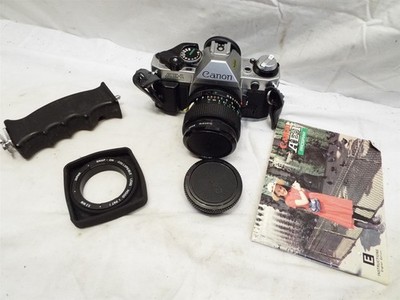 Canon AE-1 Program 35mm SLR Film Camera Body w/FD 24mm f/ 2.8 Lens