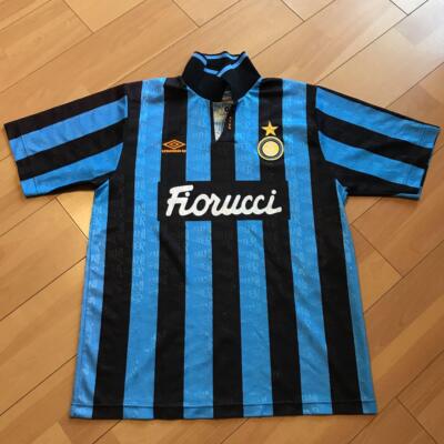 Vintage Inter Milan 92-93 Home Size L Umbro Soccer Jersey Original