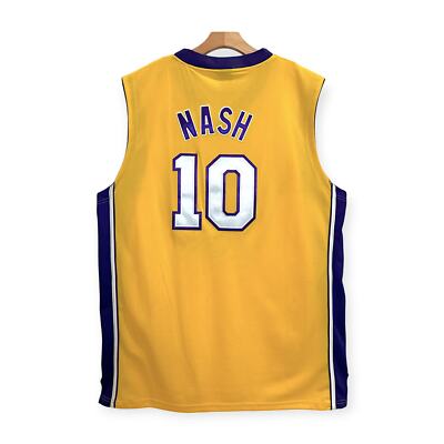 Adidas NBA Los Angeles Lakers Steve Nash #10 Size XXXL Yellow