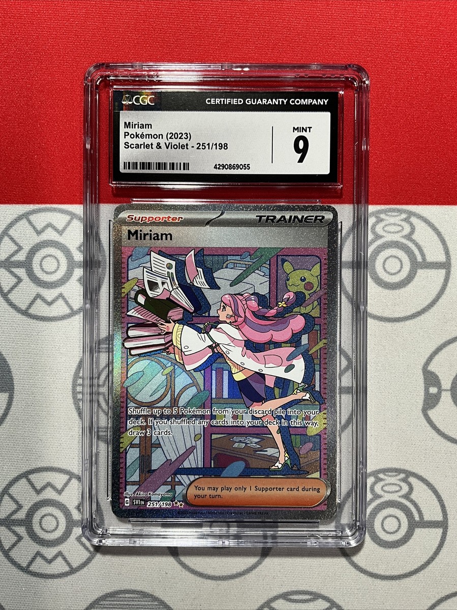 NEW CGC 9 MINT Miriam SAR 2023 Scarlet & Violet #251 Pokemon Card