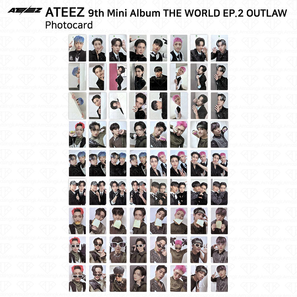 ATEEZ 9th Mini Album THE WORLD EP.2 OUTLAW Photocard HONGJOONG