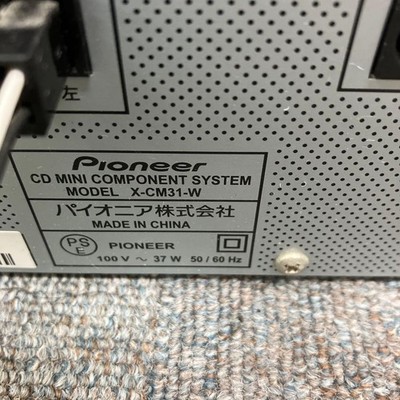 Pioneer X-CM31-W Mini CD Receiver with iPod Dock, FM/AM, USB Used