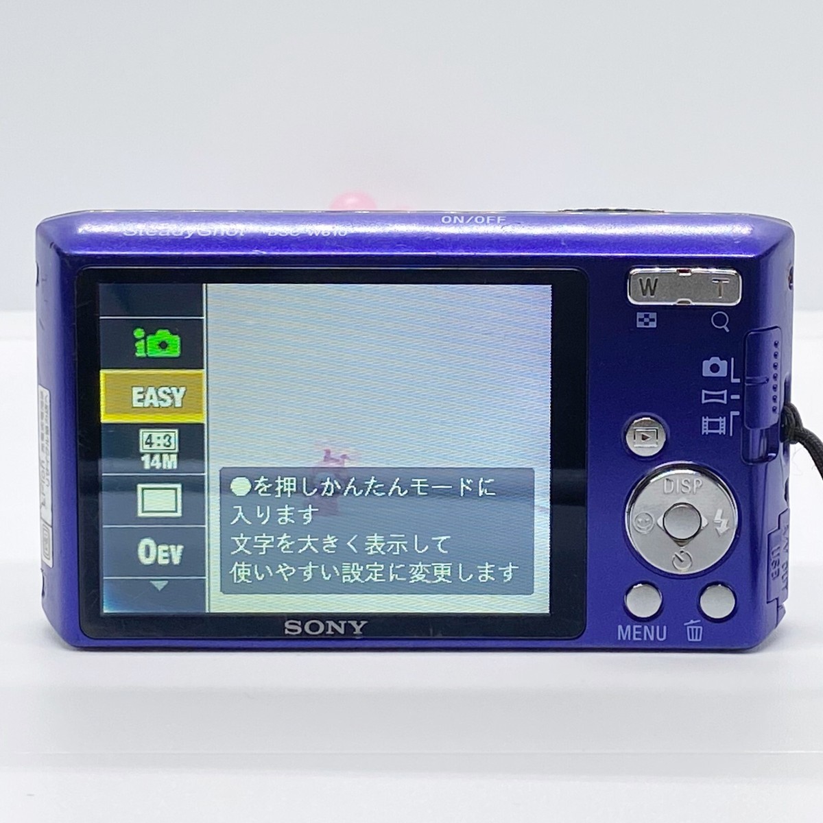 Sony Cyber-shot DSC-W610 Blue 14.1MP Camera 4.0x Optical Zoom w