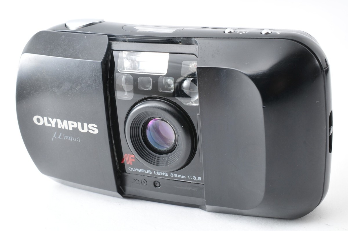 Near mint] Olympus μ [mju:] 35mm Compact Film Camera Made in JAPAN