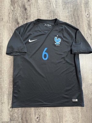 Paul Pogba France Nike 2016/2017 Third Black Jersey Men's Size XL