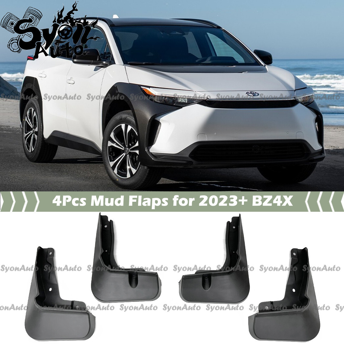 FITS 2023-2025 TOYOTA BZ4X DIRECT FIT OE STYLE MUD FLAPS SPLASH