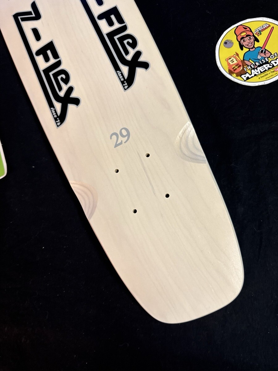 RARE Z-Flex Jay Adams The Classic White Cruiser Shaped Skateboard