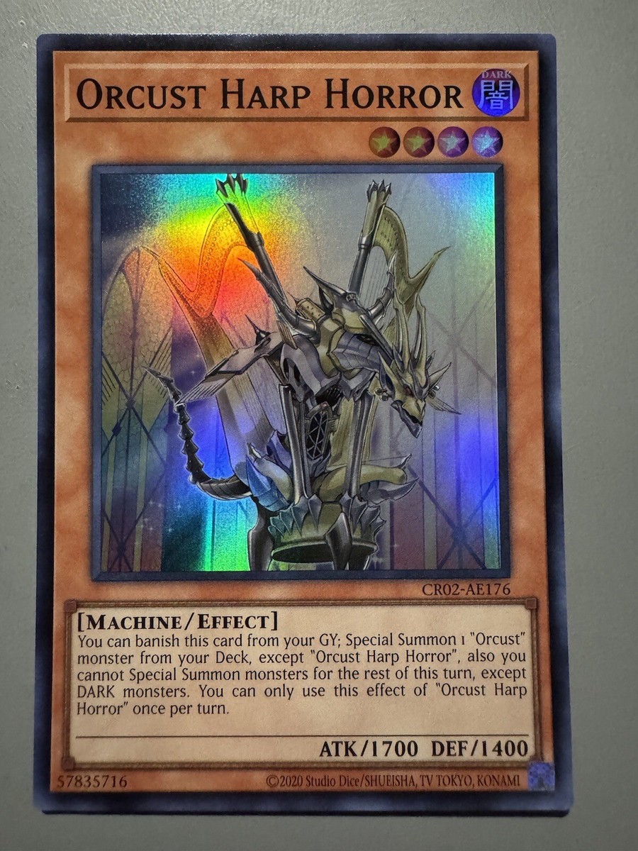 YUGIOH ORCUST HARP HORROR ASIA ENGLISH EDITION CR02-AE176 SUPER