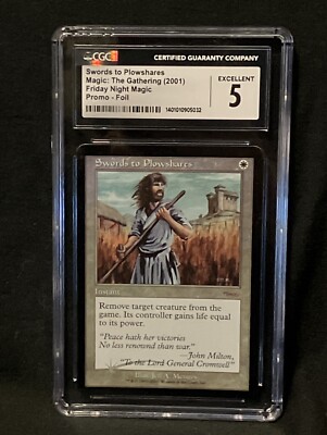 Swords to Plowshares FOIL Friday Night Magic FNM Promo LP EX CGC