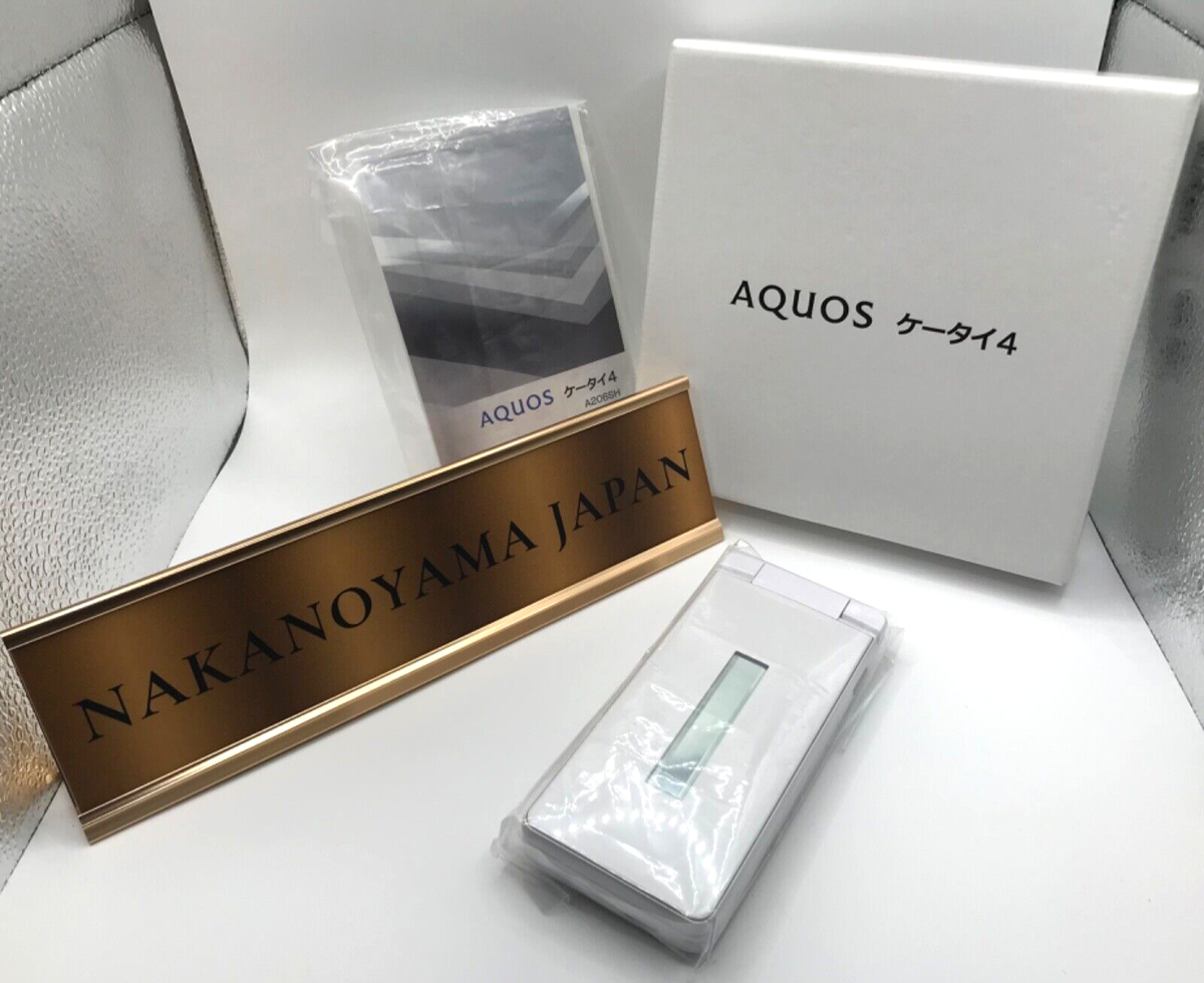 SHARP AQUOS KEITAI 4 White A205SH 8GB 1GB RAM Unlocked Flip Phone