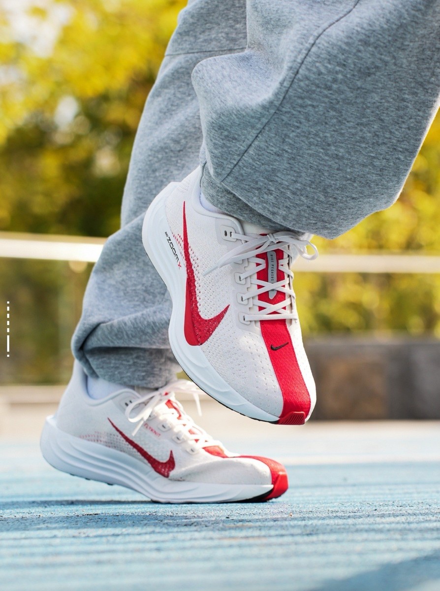 Nike Men's ZoomX Pegasus Plus Running Shoes Platinum Tint/Red