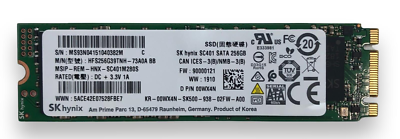 Dell 00WX4N SK Hynix SC401 256GB SATA SSD Hard Drive HFS256G39TNH
