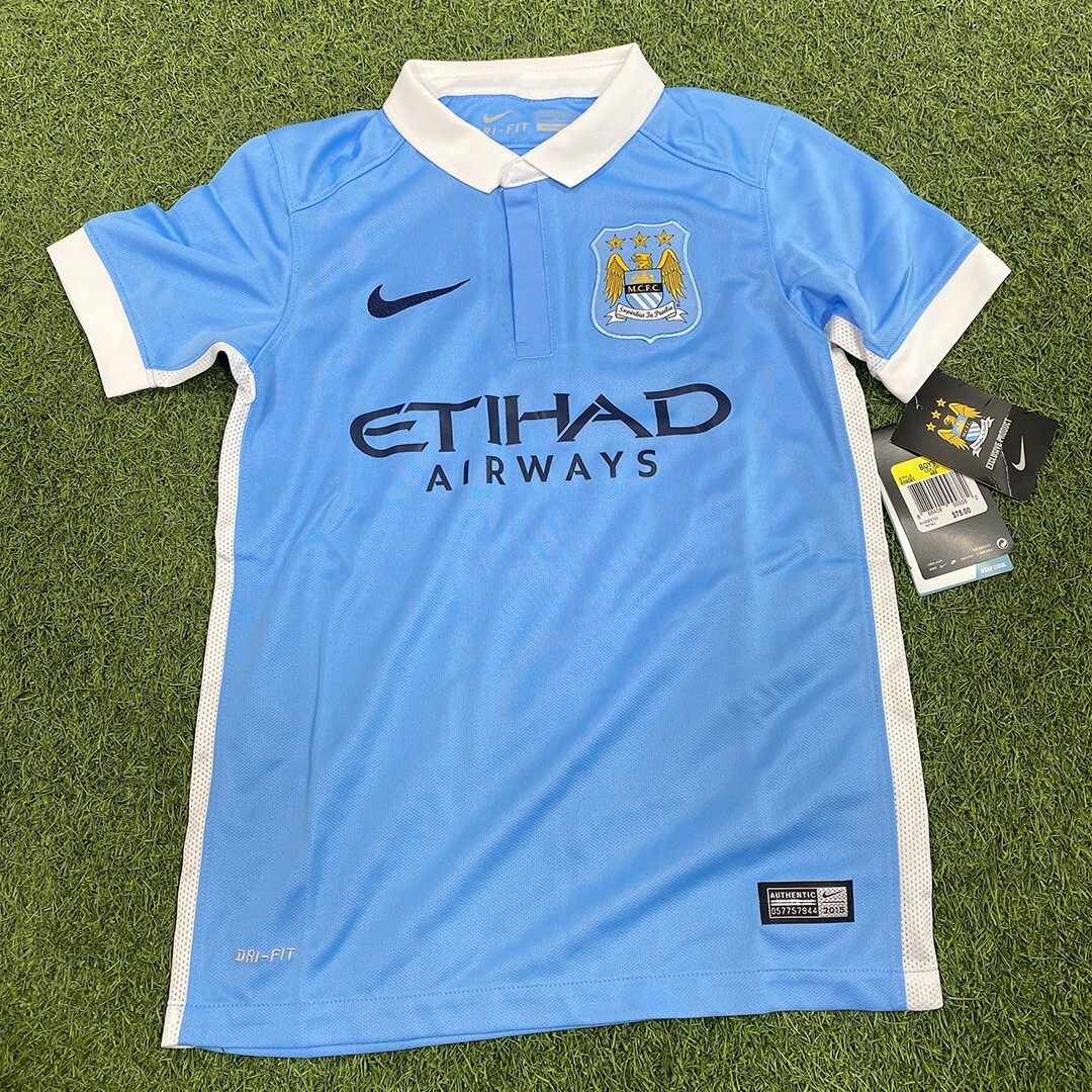 NIKE Manchester City Youth Home Jersey 2015/16 | eBay