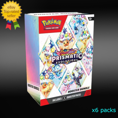 Pokemon Prismatic Evolutions Booster Bundle Box🎊🐲NEW Scarlet