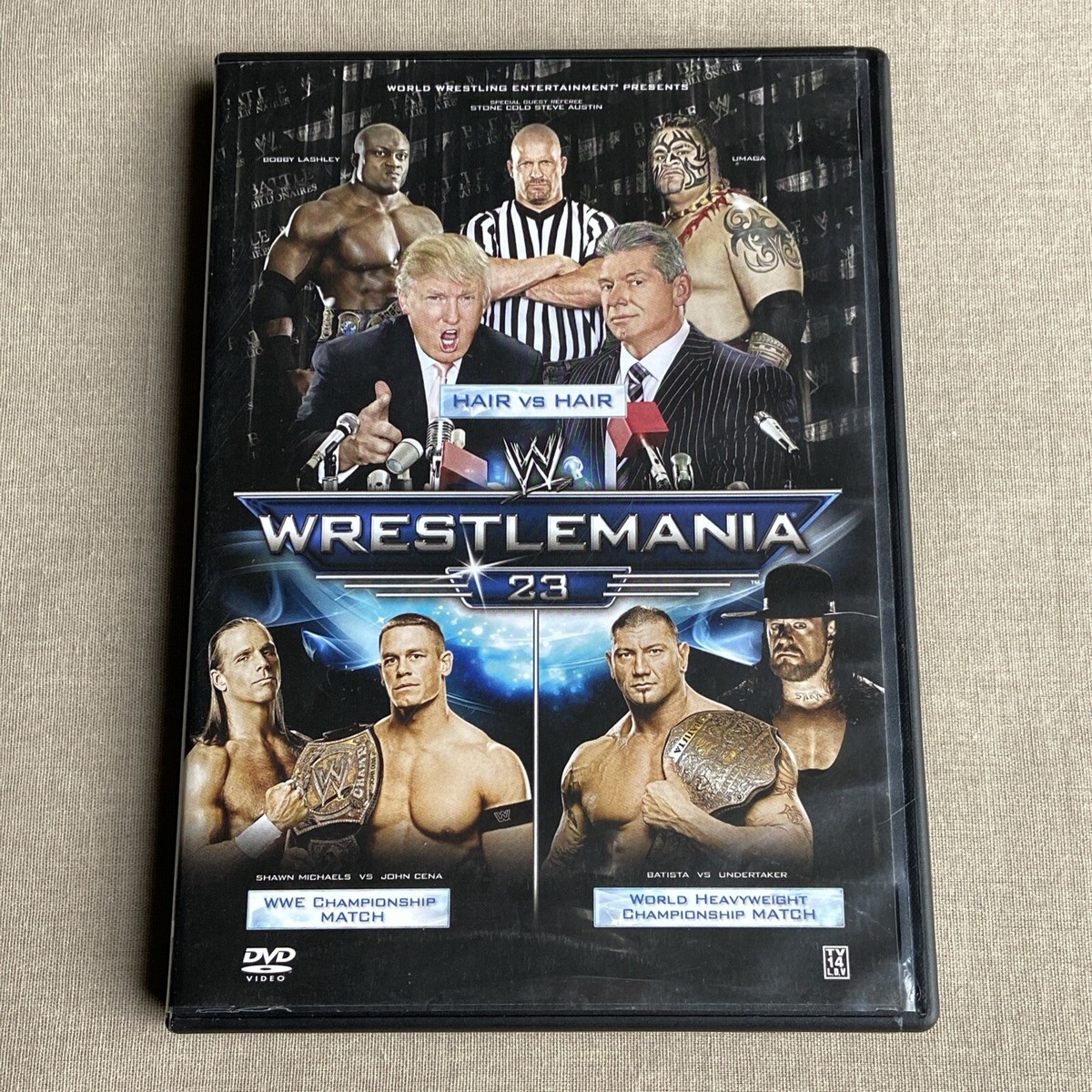 WrestleMania 23 (DVD 2-Disc 2007) W/ Insert Donald Trump John Cena