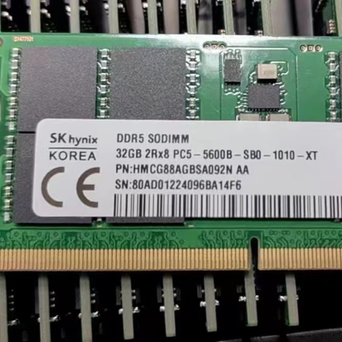New SK Hynix 32GB DDR5 5600MHz PC5-44800 262-Pins 2RX8 Laptop