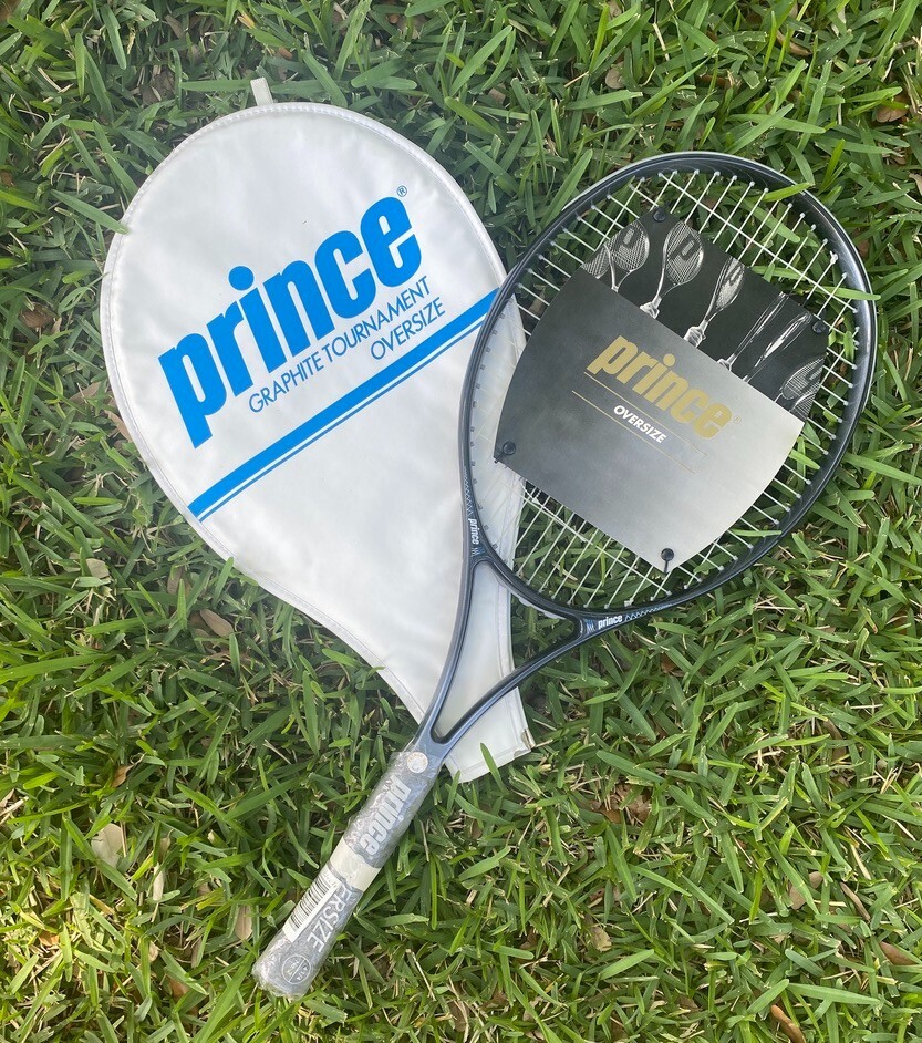 Vintage 1990 Prince Graphite Tournament Oversize No. 2 Tennis